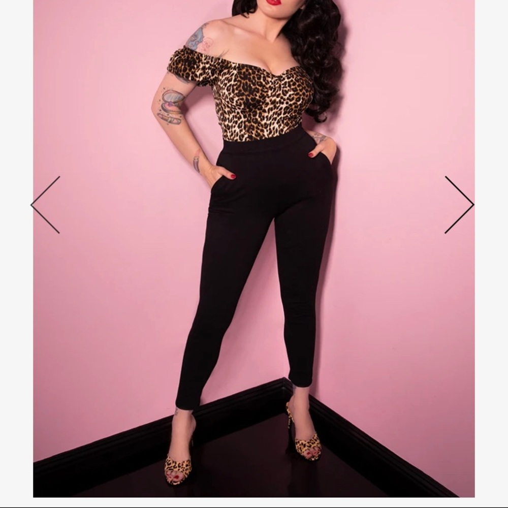 CIGARETTE PANTS BLACK PONTE VIXEN BY MICHELINEPITT